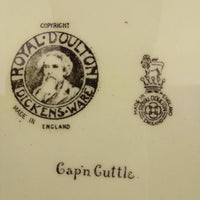 Thumbnail for Royal C.Dickens Doulton Dickensware Cap'n Cuttle Hand Painted England Plate6