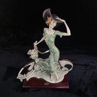 Thumbnail for Giuseppe Armani Florence “Bicycle  Spring” Rare lady Figurine 0539C Porcelain.1