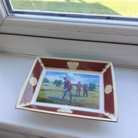 Thumbnail for Royal Worcester Golfing Golf Scene Melvyn Buckley – Collection Plate China Bone11