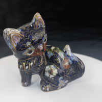 Thumbnail for Chinese Cloisonné Enamel Cat Figurine – Handcrafted Collectible Vintage 5