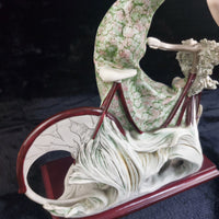 Thumbnail for Giuseppe Armani Florence “Bicycle  Spring” Rare lady Figurine 0539C Porcelain.22