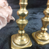 Thumbnail for Vintage Brass Buddha Figurine & Pair of Brass Candlesticks Set15