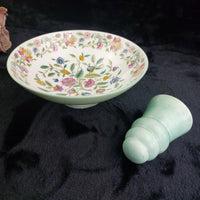 Thumbnail for Haddon Minton Hall Bone China  Floral Bowl – Vintage English Dish 7.5