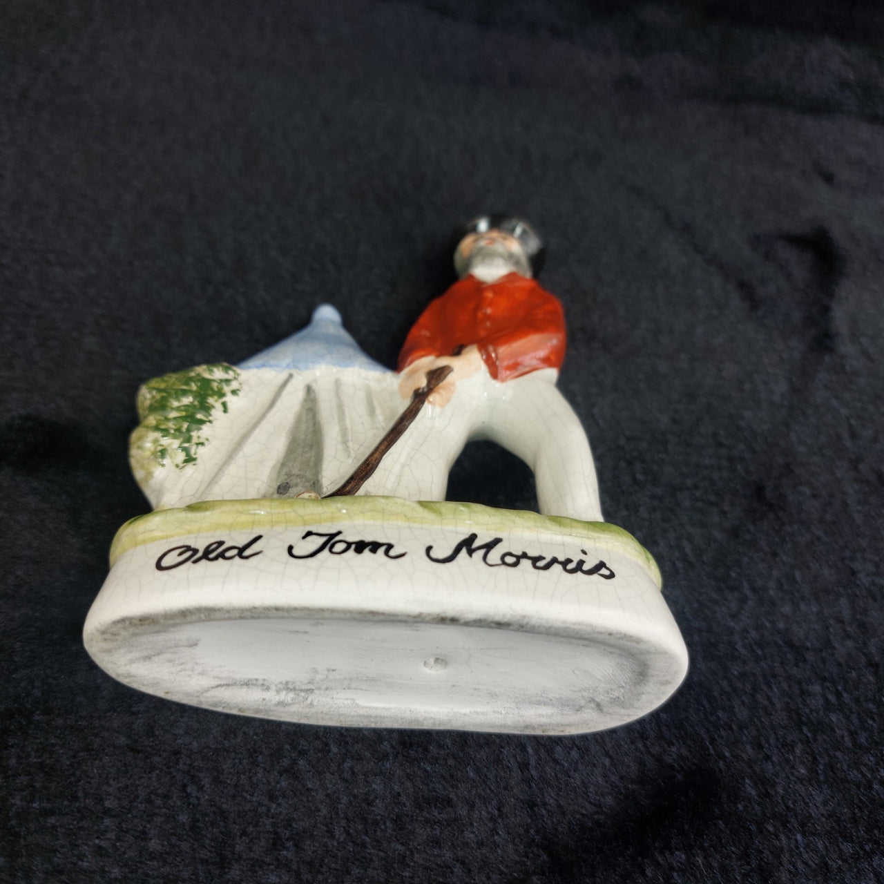 Staffordshire Old Tom Morris Young Tom Figurines Golf Hand Paint decor Pottery9
