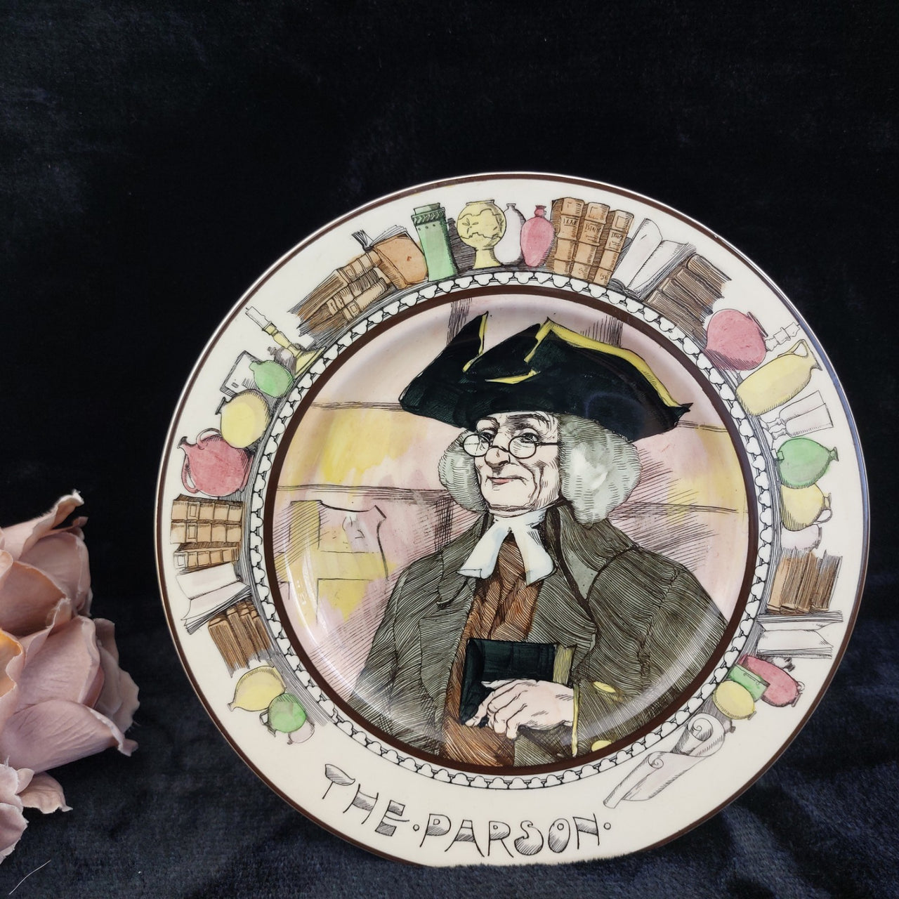 Doulton Royal "The Parson" Plate –D5905 Character Series Collector Plate Vintage0