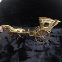 Thumbnail for A large antique brass, Big horse with cab. 4.5 Kg Nicely sculpted and cast. gift3