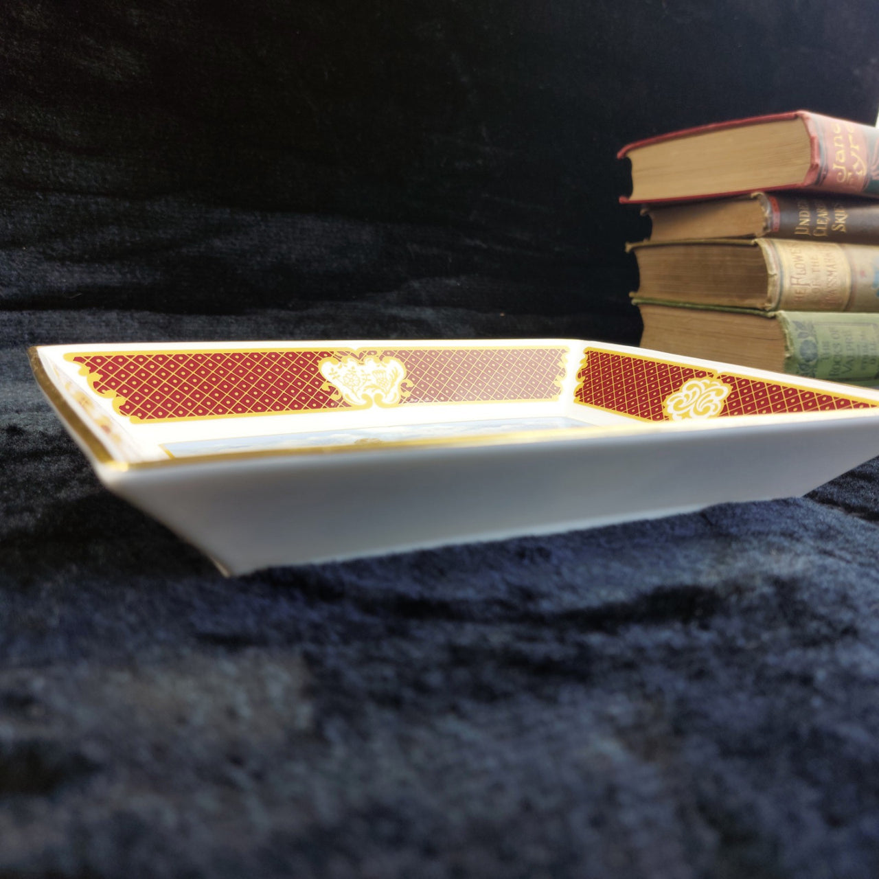 Royal Worcester Golfing Golf Scene Melvyn Buckley – Collection Plate China Bone2