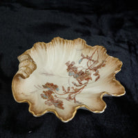 Thumbnail for Limoges France Bowl A. Lanternier Antique Shell Dish Floral Gilded Trim decor2