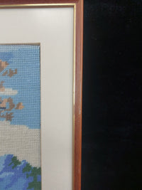 Thumbnail for Framed Needlepoint Art - Landscape, Mountain Vintage 13 x 16 Inch(41 x 33 cm)11