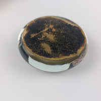 Thumbnail for Vintage possibly ( antique) Glass DomePaperweight 160gr – Sepia Scenic Image –5