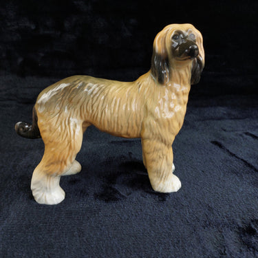 Large Afghan Hound Dog Figurine /Ornament- made by Coopercraft Vintage Display.1