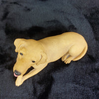 Thumbnail for Dogs Yellow Galore Labrador Figurine Handcrafted UK Pottery Ornament decor.5
