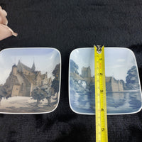 Thumbnail for 2×Royal Copenhagen Ashtray Dish Domkirken Hald Slelv Danish Landmark Porcelain7