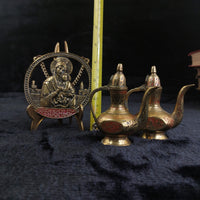 Thumbnail for Brass Religious Jerusalem Plaque & Pic Holder & 2×Pitcher Collectable decor gold14
