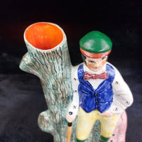 Thumbnail for Staffordshire Old Tom Morris Young Tom Figurines Golf Hand Paint decor Pottery5