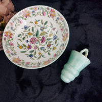 Thumbnail for Haddon Minton Hall Bone China  Floral Bowl – Vintage English Dish 7.5