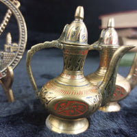Thumbnail for Brass Religious Jerusalem Plaque & Pic Holder & 2×Pitcher Collectable decor gold17