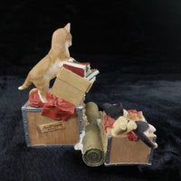 Thumbnail for Sherratt & Simpson Cats Good Figurine Moving House 2004 Resin Ornament Fine 6.5