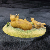 Thumbnail for Border Arts Fine Fox Family Figurine Chiltern Collection Nature WWF Scene Resin10