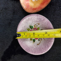 Thumbnail for Limoges Copper Enamel Bowl Flowers On White Pink And Scotland Enamel on copper.9