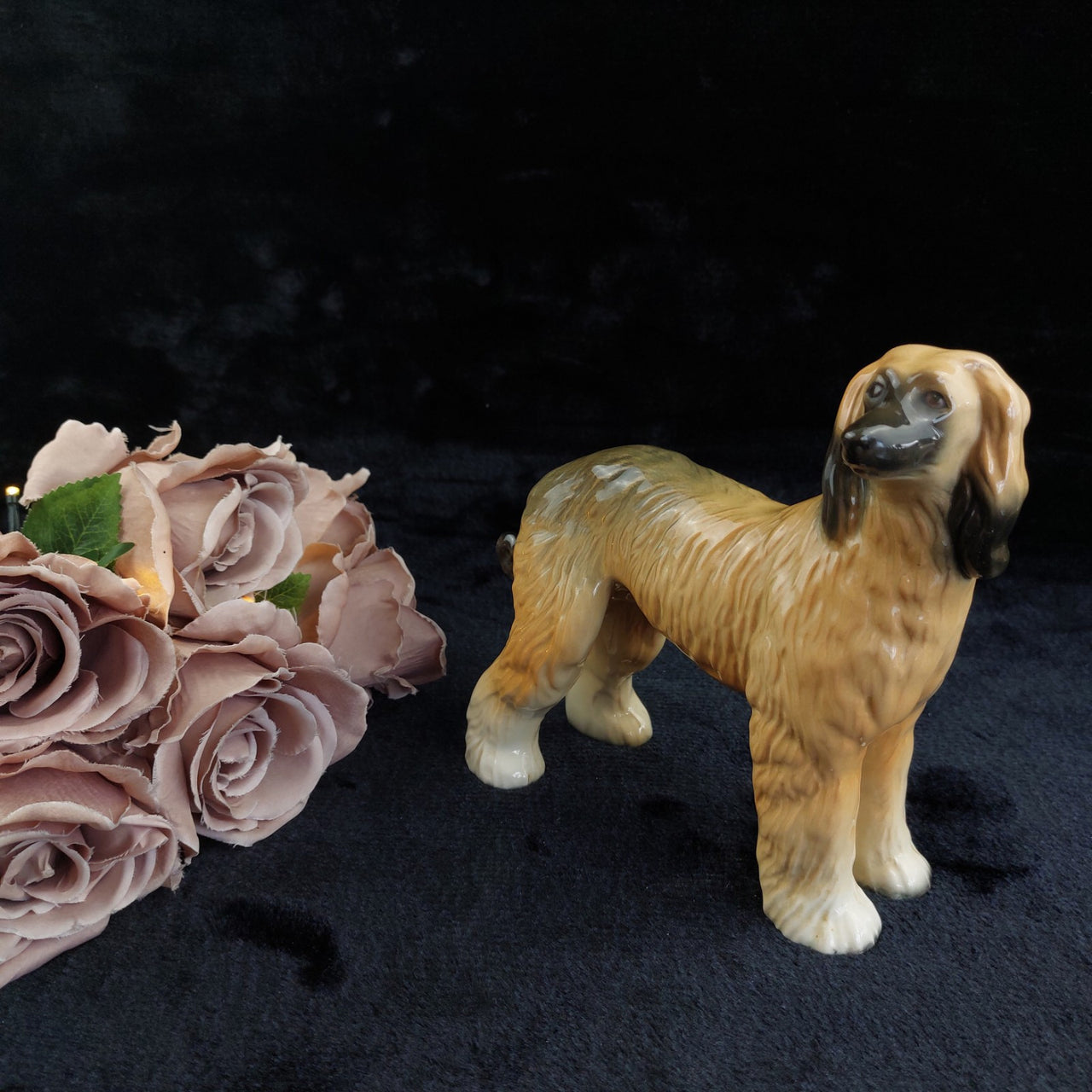Large Hound Afghan Dog Figurine /Ornament- made by Coopercraft Vintage Display.0