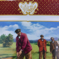 Thumbnail for Royal Worcester Golfing Golf Scene Melvyn Buckley – Collection Plate China Bone6