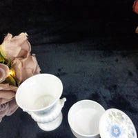 Thumbnail for Wedgwood Bone China Mini Vase & Trinket Box - Blue Floral -England Traditional7