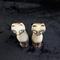 Thumbnail for California Vintage USA Siamese Cat Figurines Pair – One Repaired - 6.75