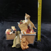 Thumbnail for Sherratt & Simpson Cats Good Figurine Moving House 2004 Resin Ornament Fine 6.5