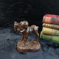 Thumbnail for Vintage Bronze-Style Figurine – Girl Hugging a Horse – see the ear resin China4