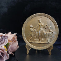 Thumbnail for Royal Copenhagen Plaque Enora – Gilded Neoclassical Relief Wall Art resin plague0