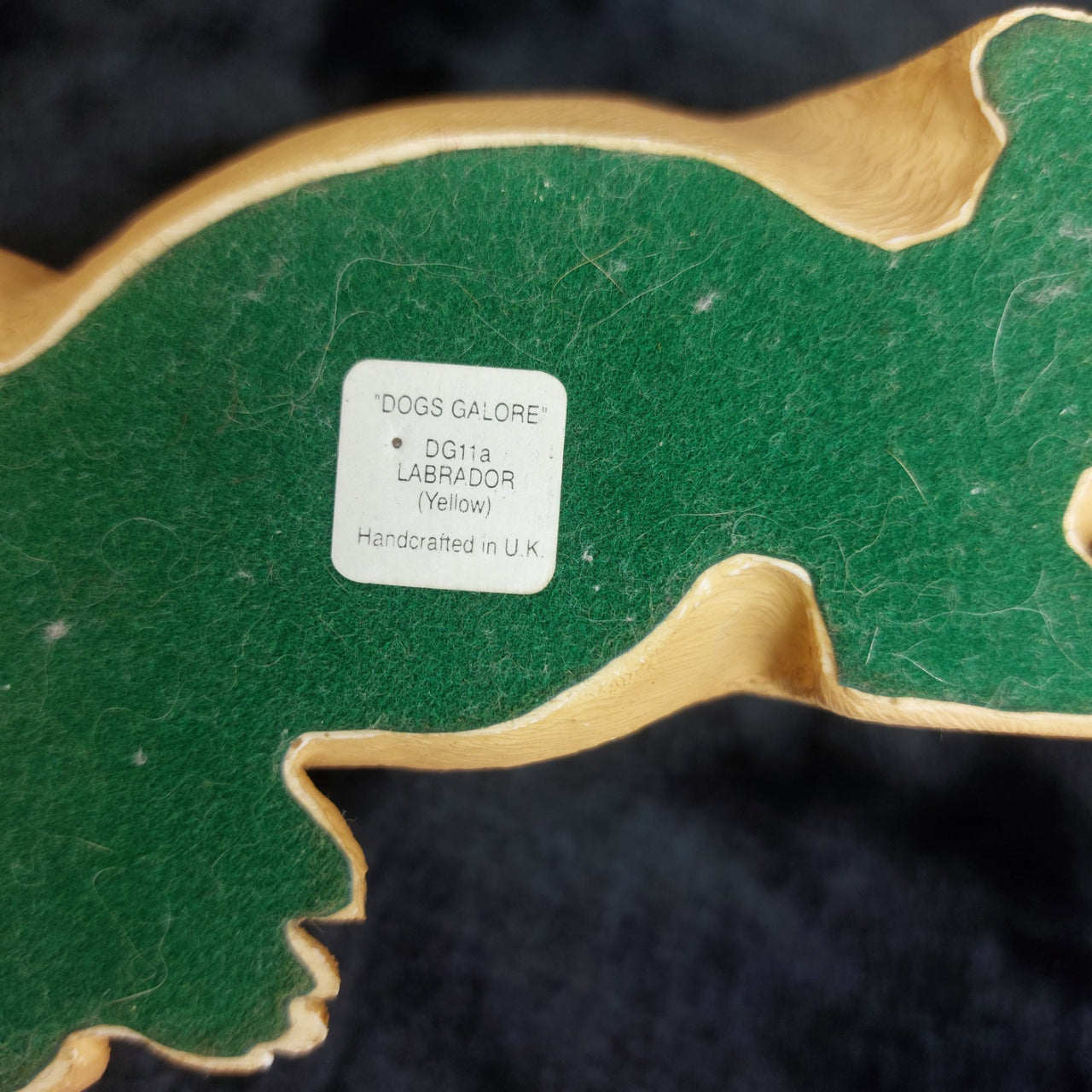 Dogs Yellow Galore Labrador Figurine Handcrafted UK Pottery Ornament decor.10