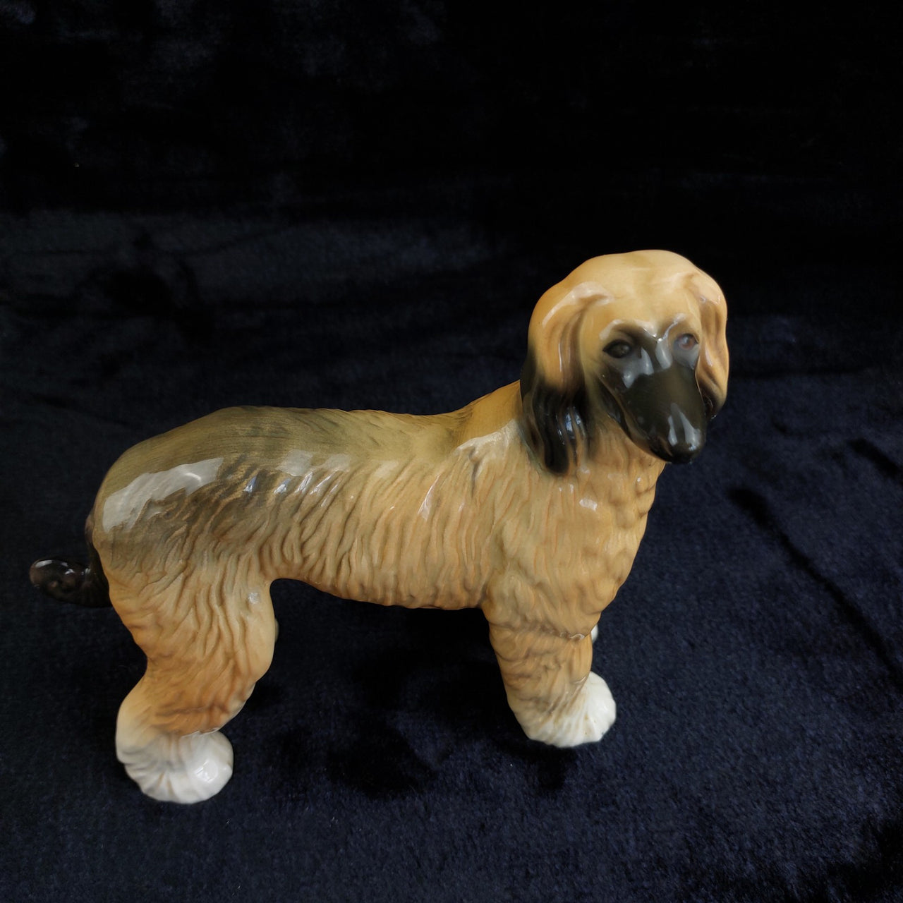 Large Hound Afghan Dog Figurine /Ornament- made by Coopercraft Vintage Display.4