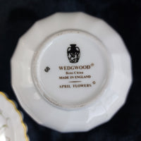 Thumbnail for Wedgwood & Spode Bone China Trinket Dish & Vase Set - Floral Gold Vintage Rim7