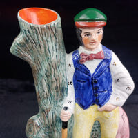 Thumbnail for Staffordshire Old Tom Morris Young Tom Figurines Golf Hand Paint decor Pottery13