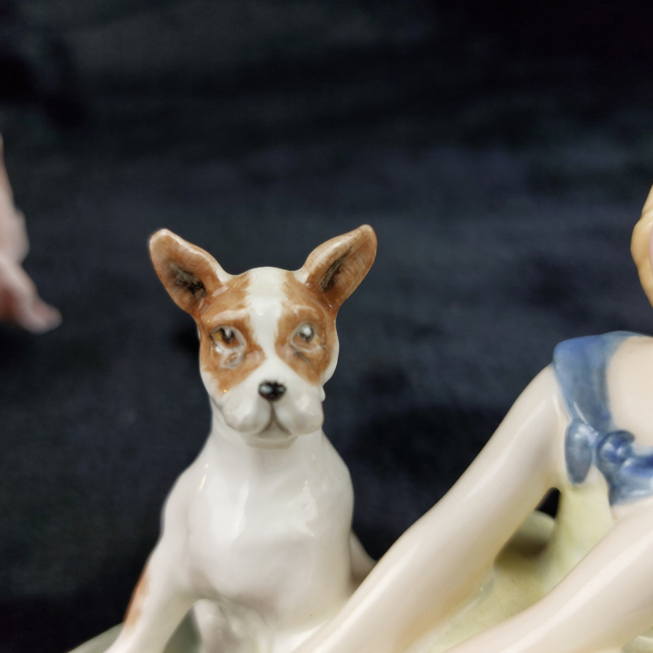 Royal Doulton Golden Days HN2274 Girl Dog Figurine China Bone Good 1963 Vintage6