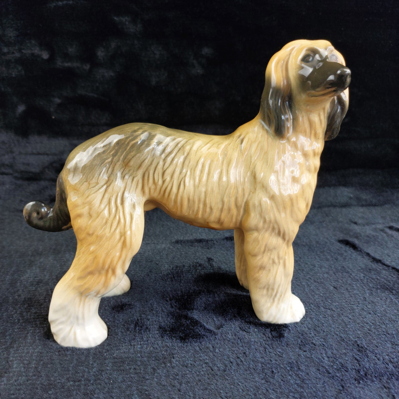 Large Hound Afghan Dog Figurine /Ornament- made by Coopercraft Vintage Display.2