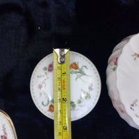 Thumbnail for Wedgwood Bone China Pin Dish & Trinket Box Set England - Floral Gold Vintage Rim4