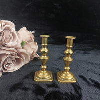 Thumbnail for Vintage Brass Buddha Figurine & Pair of Brass Candlesticks Set2