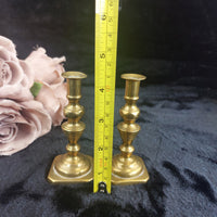 Thumbnail for Vintage Brass Buddha Figurine & Pair of Brass Candlesticks Set4