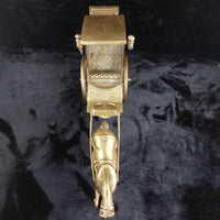 Thumbnail for A large antique brass, Big horse with cab. 4.5 Kg Nicely sculpted and cast. gift8