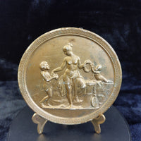 Thumbnail for Royal Copenhagen Plaque Enora – Gilded Neoclassical Relief Wall Art resin plague2