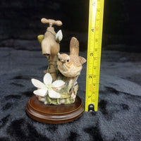 Thumbnail for Border Arts Fine Wren On Garden Tap Hand Painted Bird Figurine see the pics.15