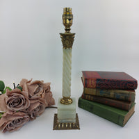 Thumbnail for Stunning Marble & Brass large Table Lamp – 15
