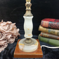 Thumbnail for Vintage and Onyx Brass Table Lamp 13
