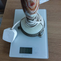 Thumbnail for Vintage Marble Brass & Table Lamp – Ornate Onyx Base – Working Condition Display10