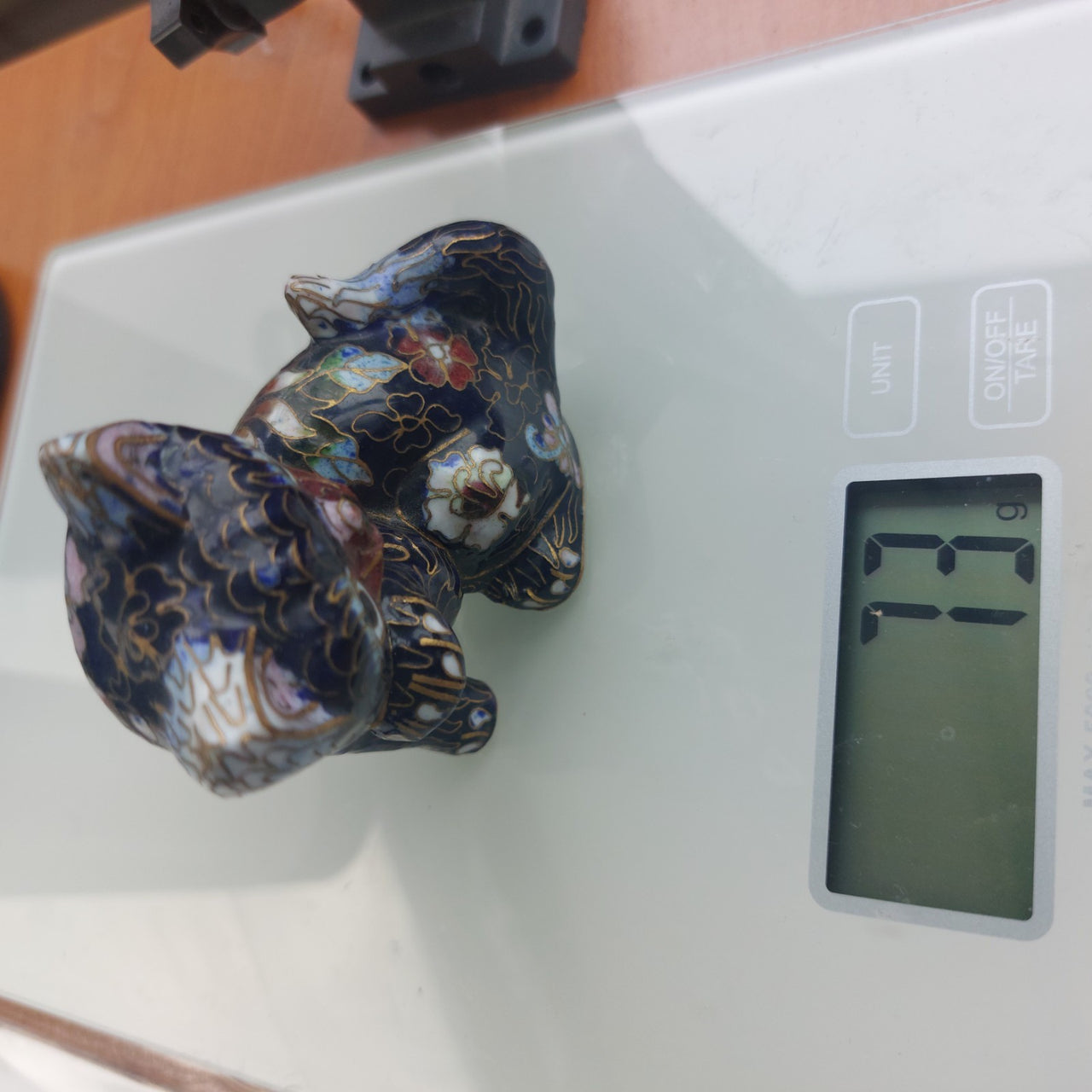 Chinese Cloisonné Enamel Cat Figurine – Handcrafted Collectible Vintage 10
