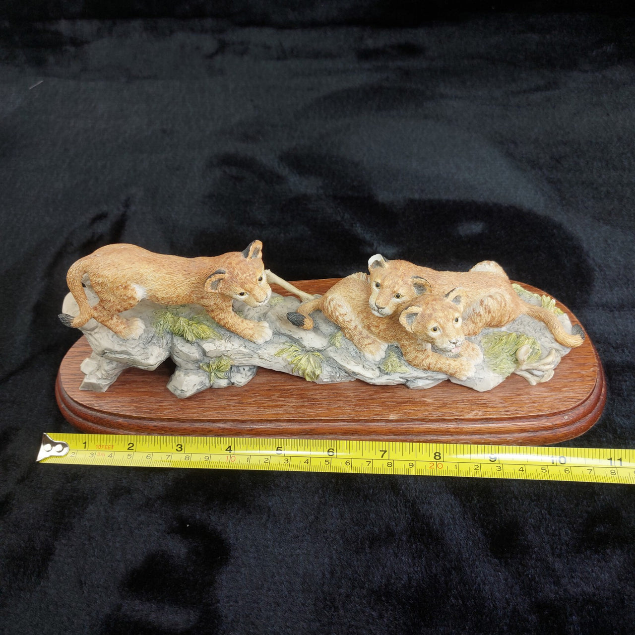 Border Arts Fine 1999 Lion Cubs Figurine BFA Scotland Hand Painted (Broken Ear).13