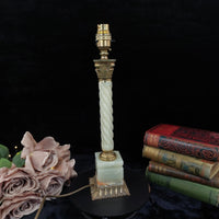 Thumbnail for Stunning Marble & Brass large Table Lamp – 15