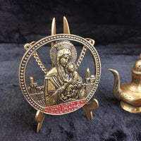 Thumbnail for Brass Religious Jerusalem Plaque & Pic Holder & 2×Pitcher Collectable decor gold7